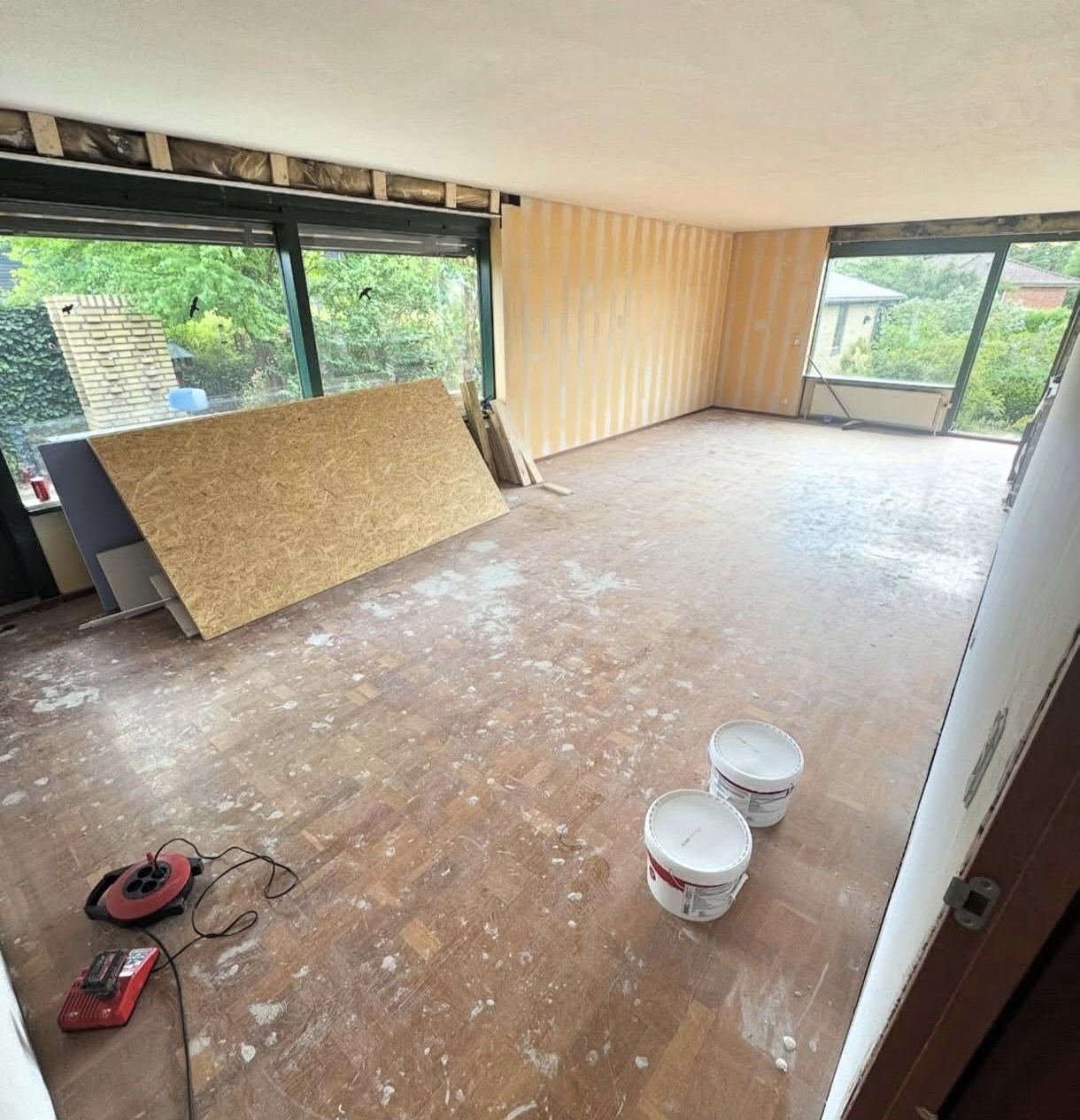 Gulv før renovering