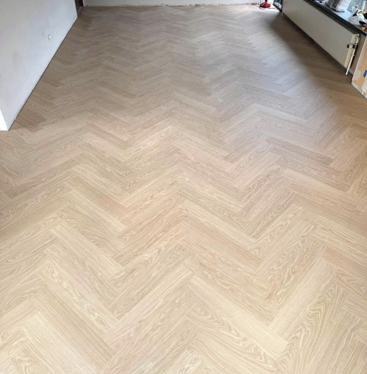 Nyt gulv efter renovering