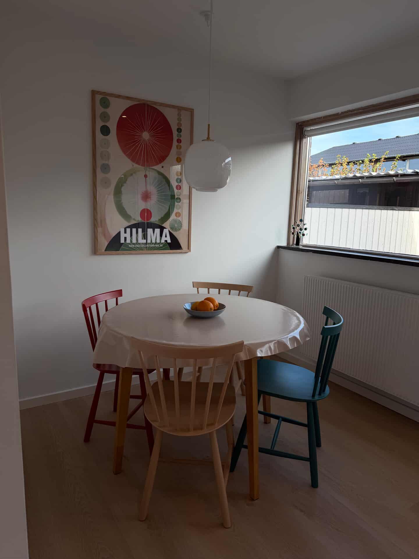 Spiseplads ved nyt køkken